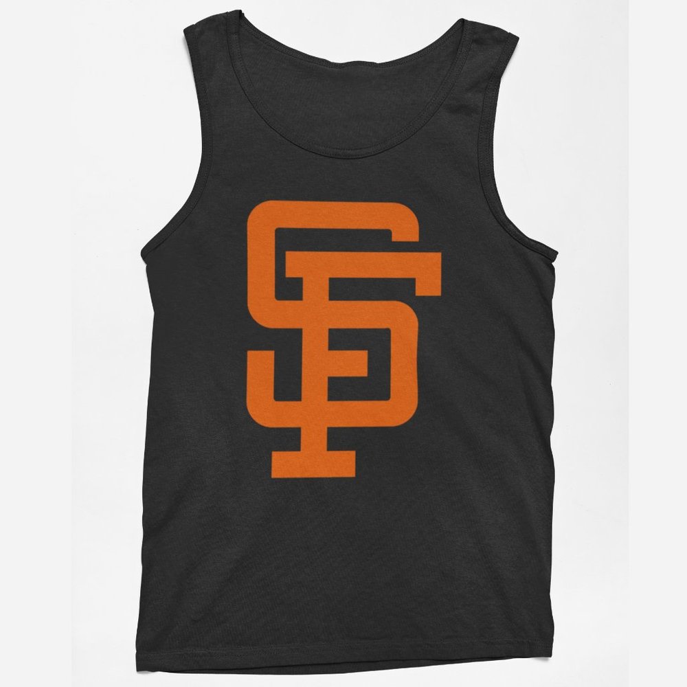 NEW San Francisco Giants 80’s SF Retro Logo Tank Top BLACK